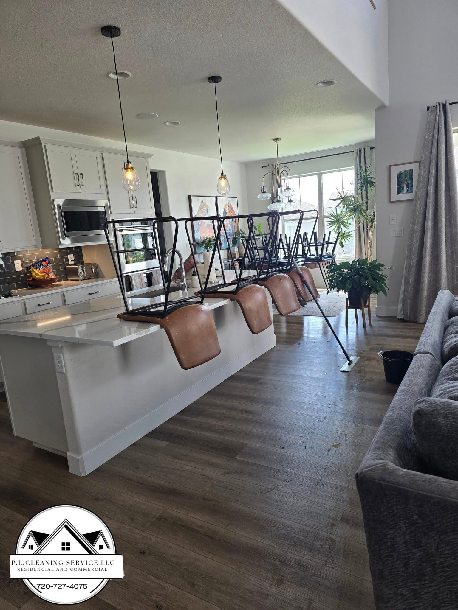 Clean modern home interior