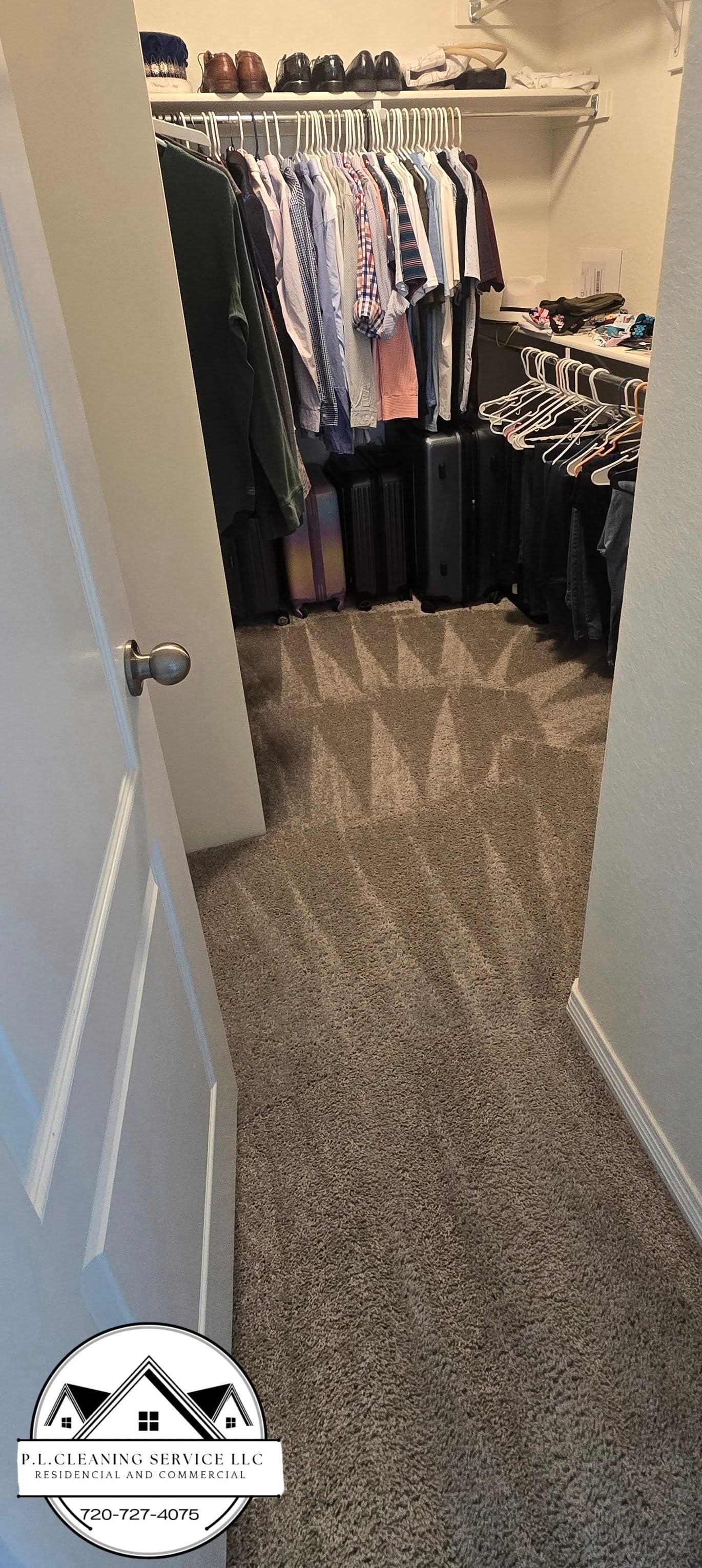 Interior view of closet